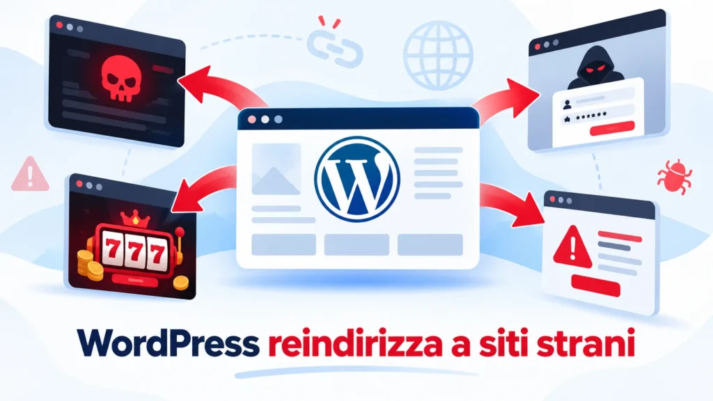 WordPress reindirizza a siti strani