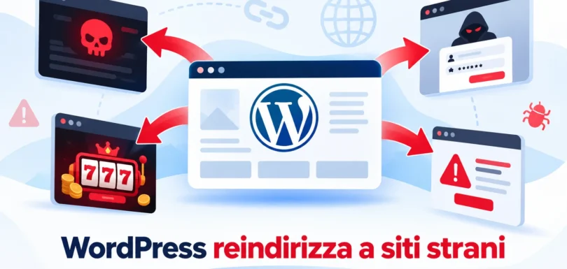 WordPress reindirizza a siti strani