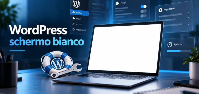 WordPress schermo bianco